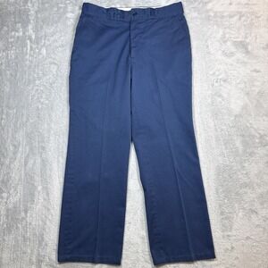 Vintage‎ Big Mac Rugged Twill Work Pants Mens 36x32 Blue Relaxed